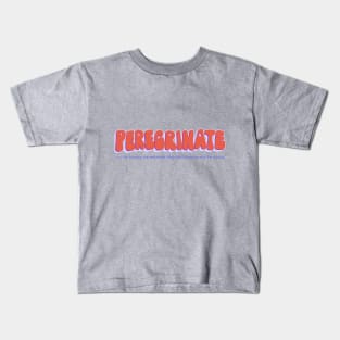 Peregrinate Bubble Lettering Kids T-Shirt